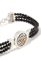 You Are The One Bracelet, 18k Gold, Sterling Silver & Black Onyx